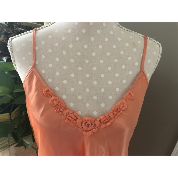 VINTAGE INTIMATE MOODS ORANGE SIZE MEDIUM BABYDOLL NIGHTGOWN - Picture 2 of 7